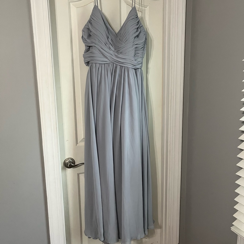 Hayley Paige Dress in Platinum!